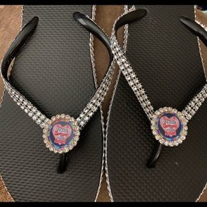 Autism Awareness flip flops